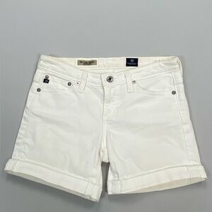 AG Adriano goldschmied white shorts jeans